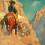 Pack Train on a Downhill Rocky Slope, 1907